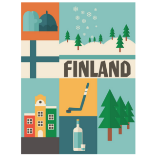 Finland Icon Set Sticker
