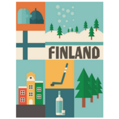 Finland Icon Set Sticker