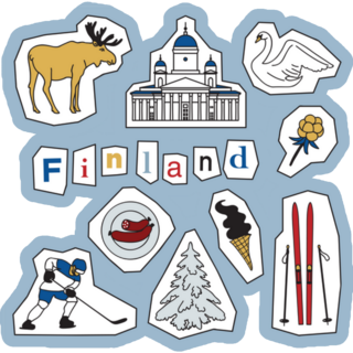Finland Landmarks And Icons Sticker