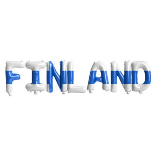 Finland Letter Balloons Sticker