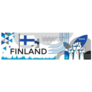 Finland National Day Banner Sticker