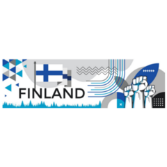 Finland National Day Banner Sticker