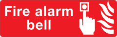 Fire Alarm Bell Sign Sticker