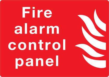 Fire Alarm Control Panel Sign Sticker