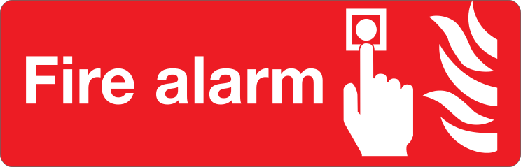 Fire Alarm Sign Sticker