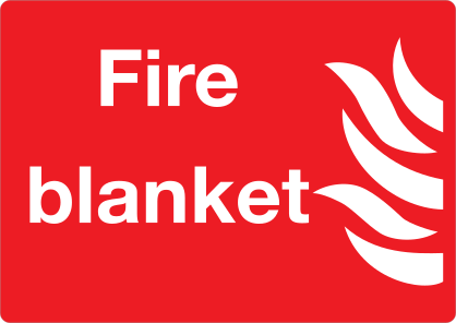 Fire Blanket Sign Sticker