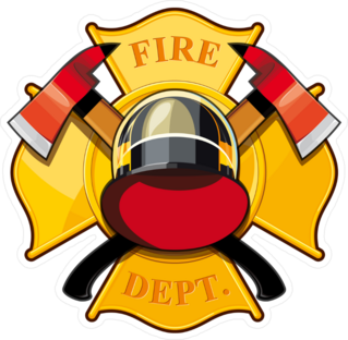 Fire Department Badge Sticker