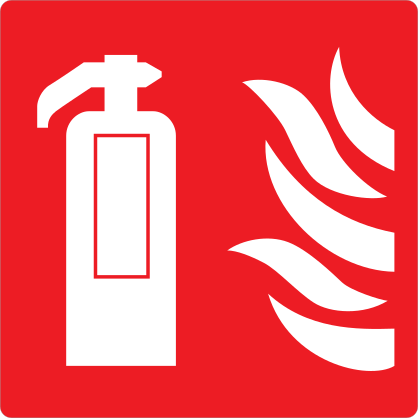 Fire Extinguisher Icon Sign Sticker