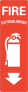 Fire Extinguisher Icon Vertical Sign Sticker