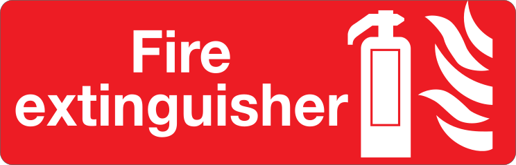 Fire Extinguisher Sign Sticker