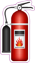 Fire Extinguisher Sticker