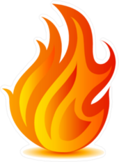 Fire Flame Sticker