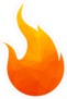 Fire Flames Icon Sticker