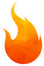 Fire Flames Icon Sticker