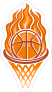 Fire Hoop Basketball Sticker