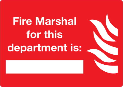 Fire Marshal Sign Sticker