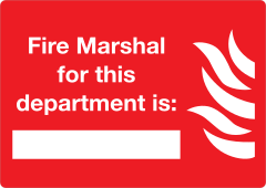 Fire Marshal Sign Sticker