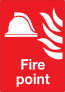 Fire Point Large Sign Sticker