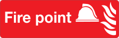 Fire Point Sign Sticker