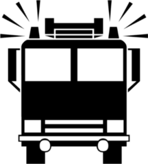 Fire Truck Icon Sticker