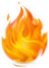 Fireball Sticker