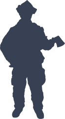 Firefighter Fireman Holding An Axe Sticker