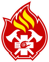Firefighter Flame Emblem Sticker