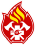 Firefighter Flame Emblem Sticker