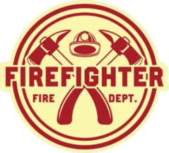 Firefighter Logo Badge Sticker