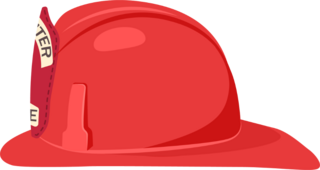 Fireman Helmet Side View Sticker