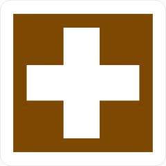 First Aid Medical Area Sticker
