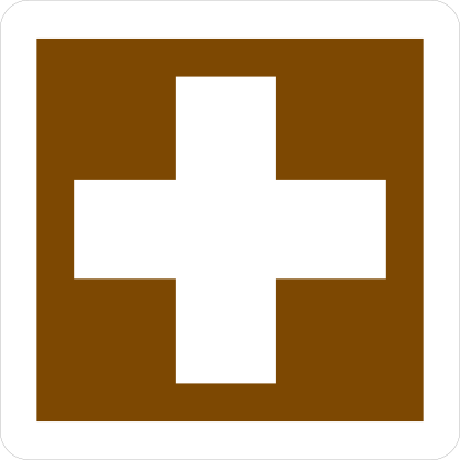First Aid Medical Area Sticker