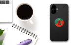 First Christmas Partridge Sticker on a Phone (New) example