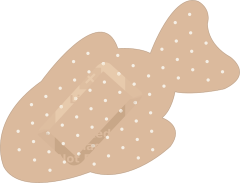 Fish Band Aid Bandage Sticker