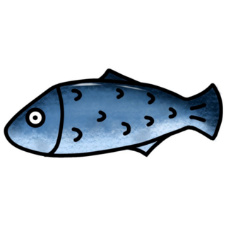 Fish Cartoon Sticker