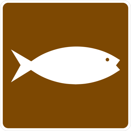 Fish Fishing Sign Sticker