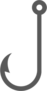 Fish Hook Icon Sticker
