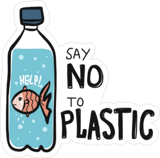 Fish Say No To Plastic Sticker