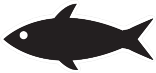 Fish Silhouette Sticker