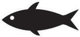 Fish Silhouette Sticker