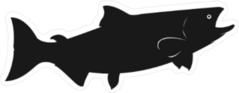 Fish Vector Silhouette Sticker