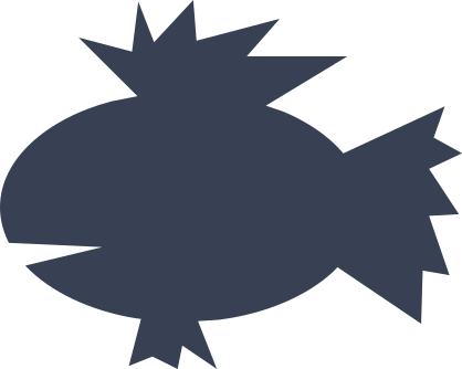 Fish With Wild Fins Sticker