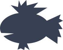 Fish With Wild Fins Sticker