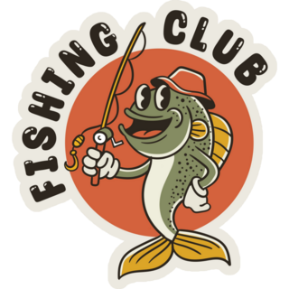 Fishing Club Sticker