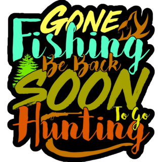 Fishing Hunting Sticker
