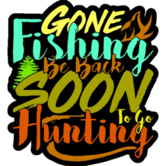 Fishing Hunting Sticker