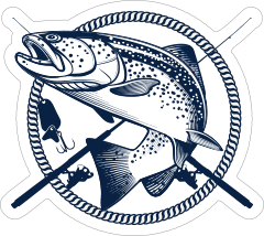 Fishing Poles Fishing Sticker