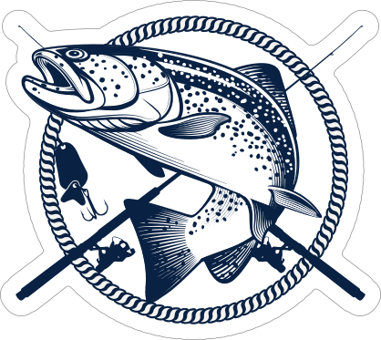 Fishing Poles Fishing Sticker