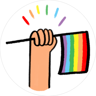 Fist And Flag Sticker