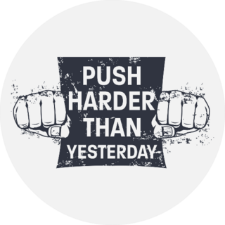 Fitness Motivational Quote Sticker